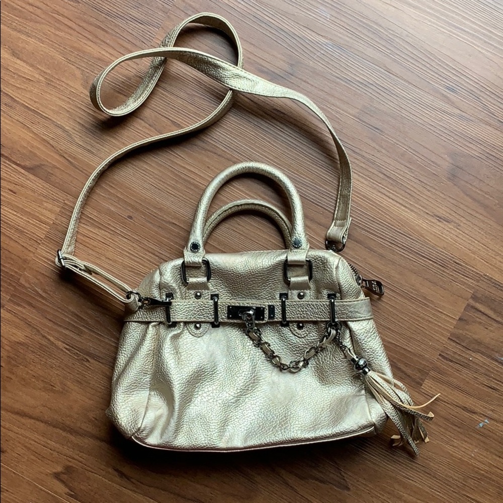 Metallic Steve Madden leather purse